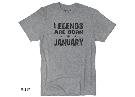 Personalized Gifts: Legends Are Born in January Funny Shirt - Unique  Birthday \u0026 Father's Day Gift for Men, Perfect Husband Shirt - Etsy UK