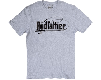 Rodfather Fishing Shirt, Funny Fisherman Tee, Christmas Gift for Dad, Angler