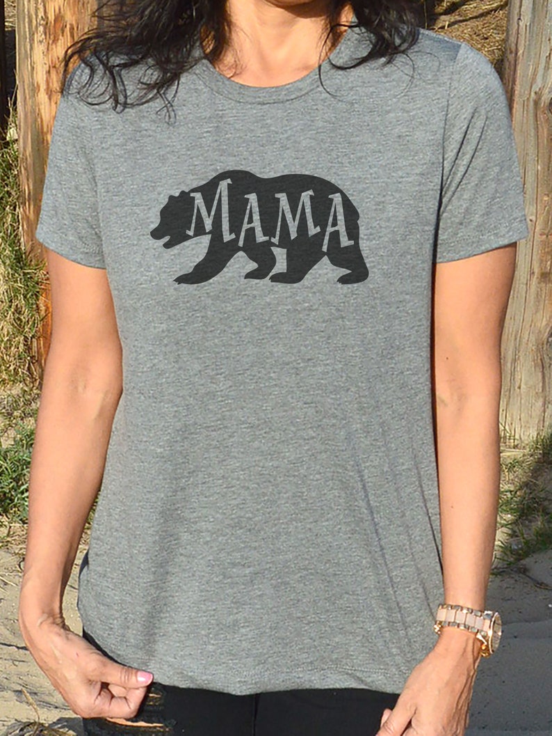 Mama Bear Shirt Mama Shirt Mothers Day Gift Womens Shirt Mom Day Gift, Wife Shirt, Mama Bear Tshirt Mama Shirt Soft, bear tee image 2