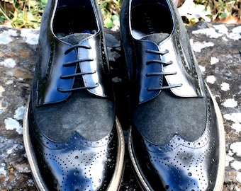 Vintage Men\'s Bullock & Jones Black Leather Oxford Loafers, 8.5. Buy Vintage Men main image 4