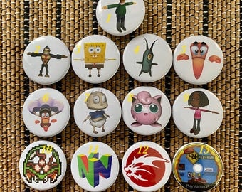 Video Game Asset 1.5" Pin Bundle