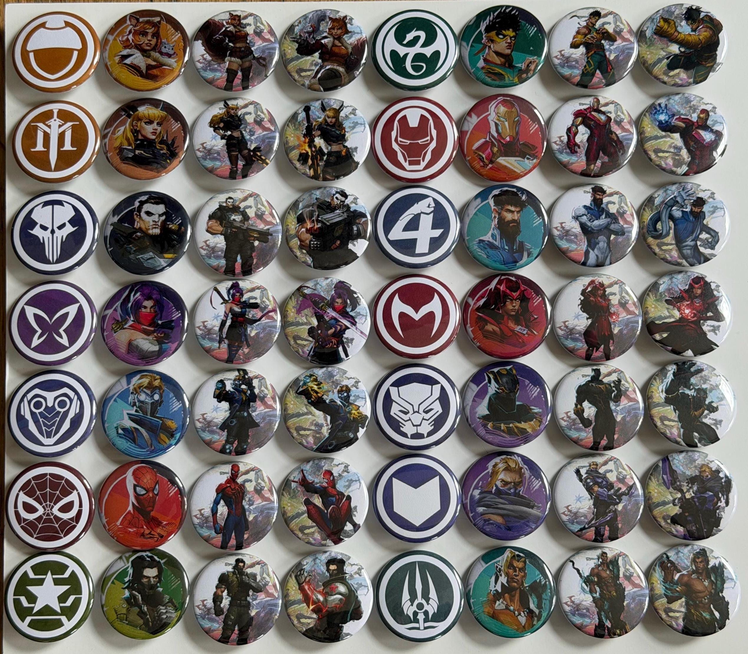 Marvels Pin Badges - Etsy