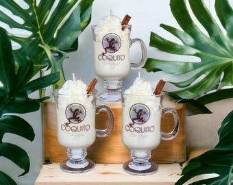 Coquito Candle | Boricua | Latin | Festive Candle | Navidad
