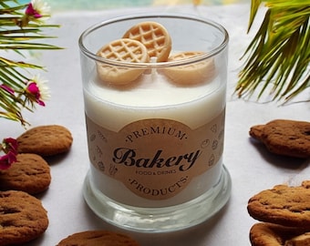 Waffle Scented Soy Wax Candle with Waffle Melts