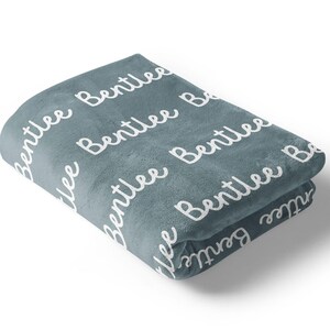 Personalized Name Blanket, Plush Fleece Baby Shower Gift