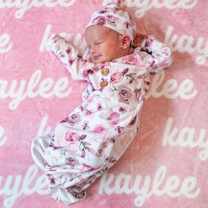 Personalized Name Blanket, Plush Fleece Baby Shower Gift