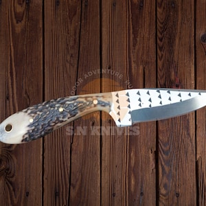 Custom Handmade cowboy farrier rasp Steel Hunting 8 inch Bowie, bushcraft skinner Knife & Leather Sheath