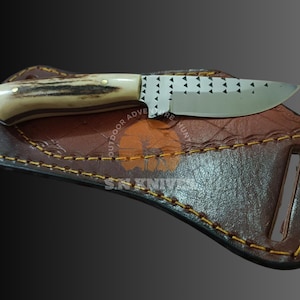 Custom Handmade cowboy farrier rasp Steel Hunting 8 inch Bowie, bushcraft skinner Knife & Leather Sheath