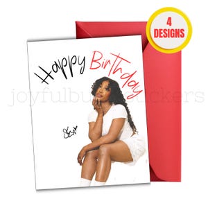 Carte d'anniversaire SZA