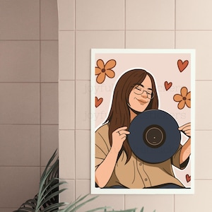 Billie Poster V2 | Album Cover | Album Poster | Music Poster | Wall Art | Wall Decor | Music Prints | Hit Me Hard and Soft