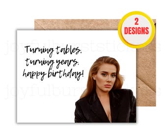 Adele Birthday Card, Daydreamers Design (PDF)