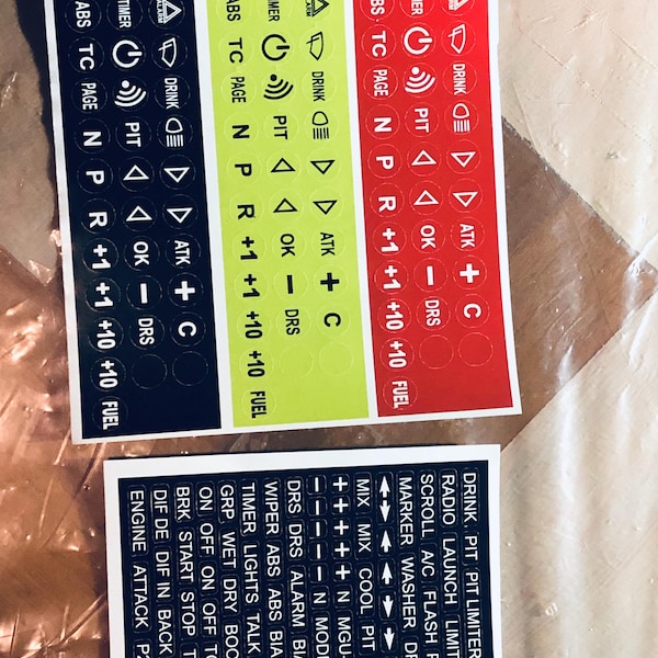 Moza R3 Mod Sticker Layout Moza Wheel Stickers - Etsy