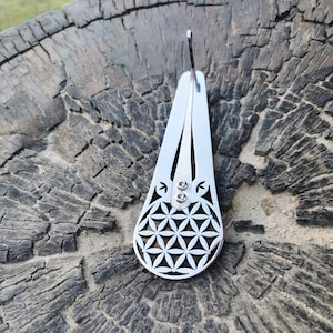 432Hz Flower of Life Jaw Harp – 5-in-1 Sacred Sound Generator | Engraved Geometry