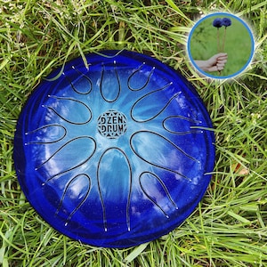 Dzen Drum &quot;Water 12 Notes&quot; – Premium Steel Tongue Drum | 432Hz Healing Frequency | Handpan Alternative | Gift for Musicians & Sound Healers