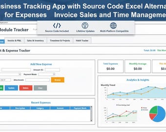 Aplicativo Python Business Tracker com código-fonte: Despesas, Vendas, Tempo, Hábito