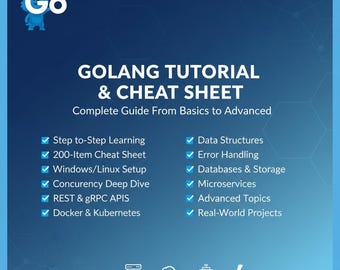 Tutorial e folha de dicas do Golang com código-fonte: um guia completo do básico ao avançado