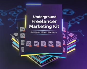 Kit de Marketing Freelancer Underground: Consiga Clientes Sem Plataformas (40 PDFs)