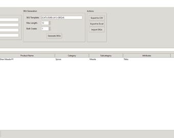 SKU Code Generator Pro | Lagerbestands- und Produktcode-Manager | Desktop App mit dem Quellcode