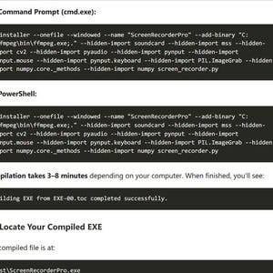 Python Screen Recorder Source Code | Webcam PiP Windows App | FFmpeg Bundle image 2