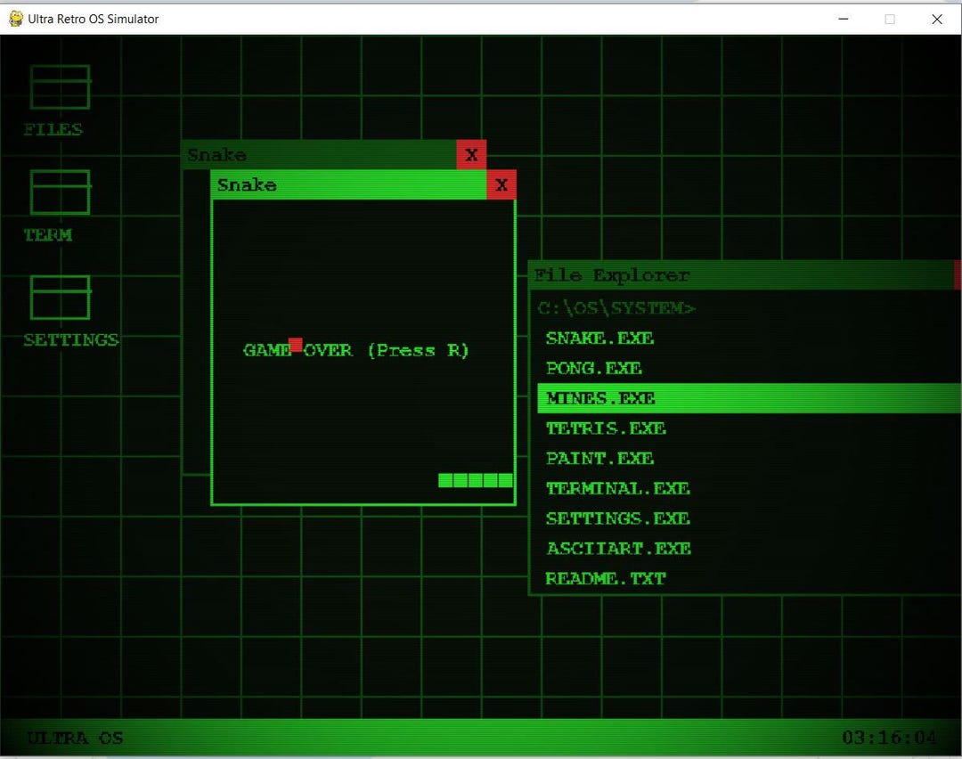 Ultra Retro OS Simulator 1980s Style Game Desktop Emulator - Etsy