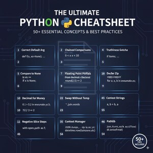 Progetti Python avanzati con cheatsheet, codice sorgente e bundle immagine 3