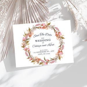 Printable Wedding Card, Instant Download, Digital Wedding Card, Editable Wedding Invite, Greeting Card, Wedding Template, DIY Wedding Card