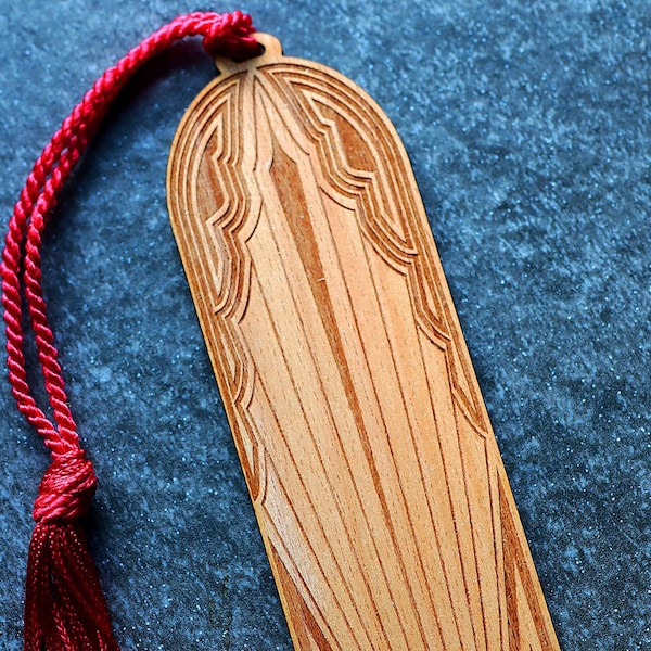 Art Deco Style Wood Bookmark, Art Deco Bookmark, Art Deco