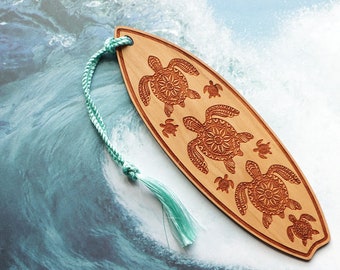 Sea Turtle Surfboard Bookmark, Sea Turtle Bookmark, Surfboard Bookmark, Sea Turtle, Surfboard