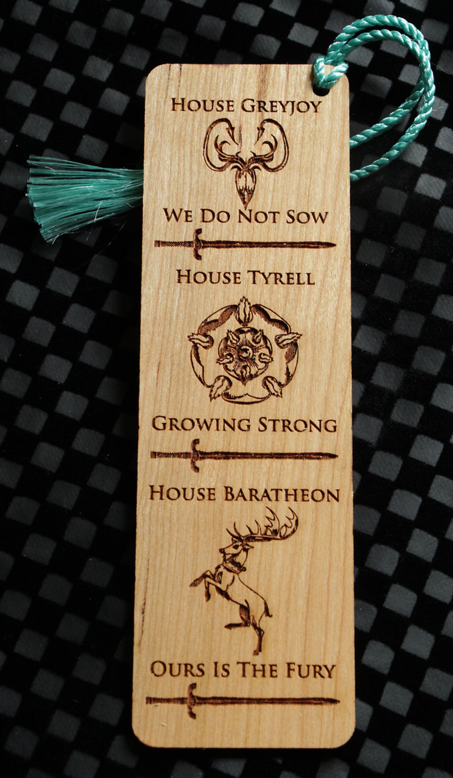 Game Of Thrones Style Bookmark GOT Bookmark GOT Wood Etsy