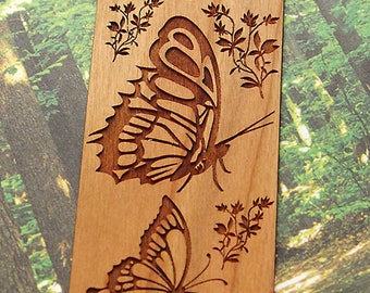 Butterfly Themed Bookmark, Butterfly Style Bookmark, Wood Bookmark, Nature Themed Bookmark, Nature Bookmark