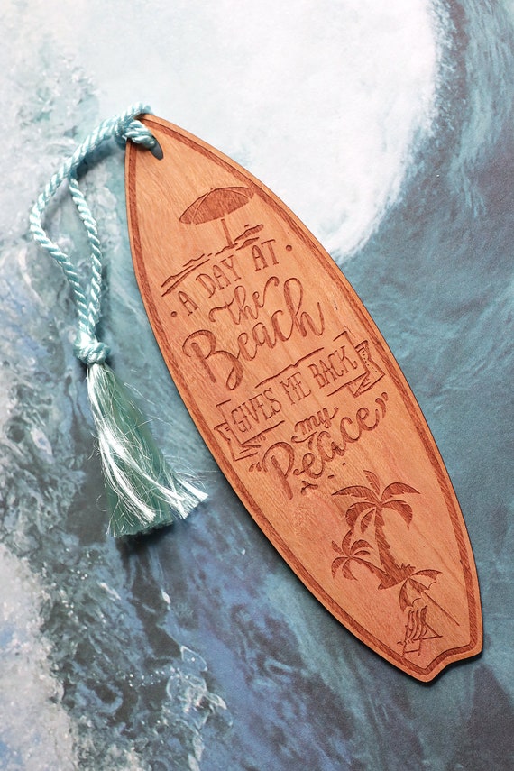 Bookmark - Personalized Palm Tree Surfboard - Bookmark Bookmark - Personalized Palm Tree Surfboard - Bookmark
