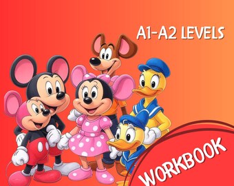 Mickey-Inspired Valentines Day Workbook - ESL A1 A2 PDF - 5 Fun Activity Pages