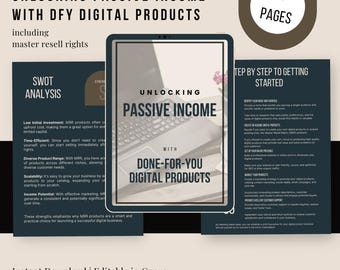 Odblokuj pasywny dochód dzięki gotowym produktom cyfrowym | Przewodnik e-bookowy MRR | Opanuj biznes praw odsprzedaży | Zarabiaj pieniądze online