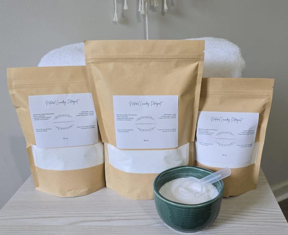 Natural Laundry Powder-Sensitive Skin Safe|Eco-friendly|Non-Toxic|Septic Safe|Multiple Scent/Weight Options|100% Essential Oil Scented