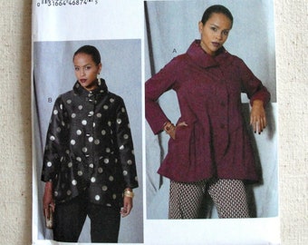 Vogue Designer Jacket Sewing Pattern V9230 - Marcy Tilton - E5 Multi Size 14, 16, 18, 20, 22 - Uncut