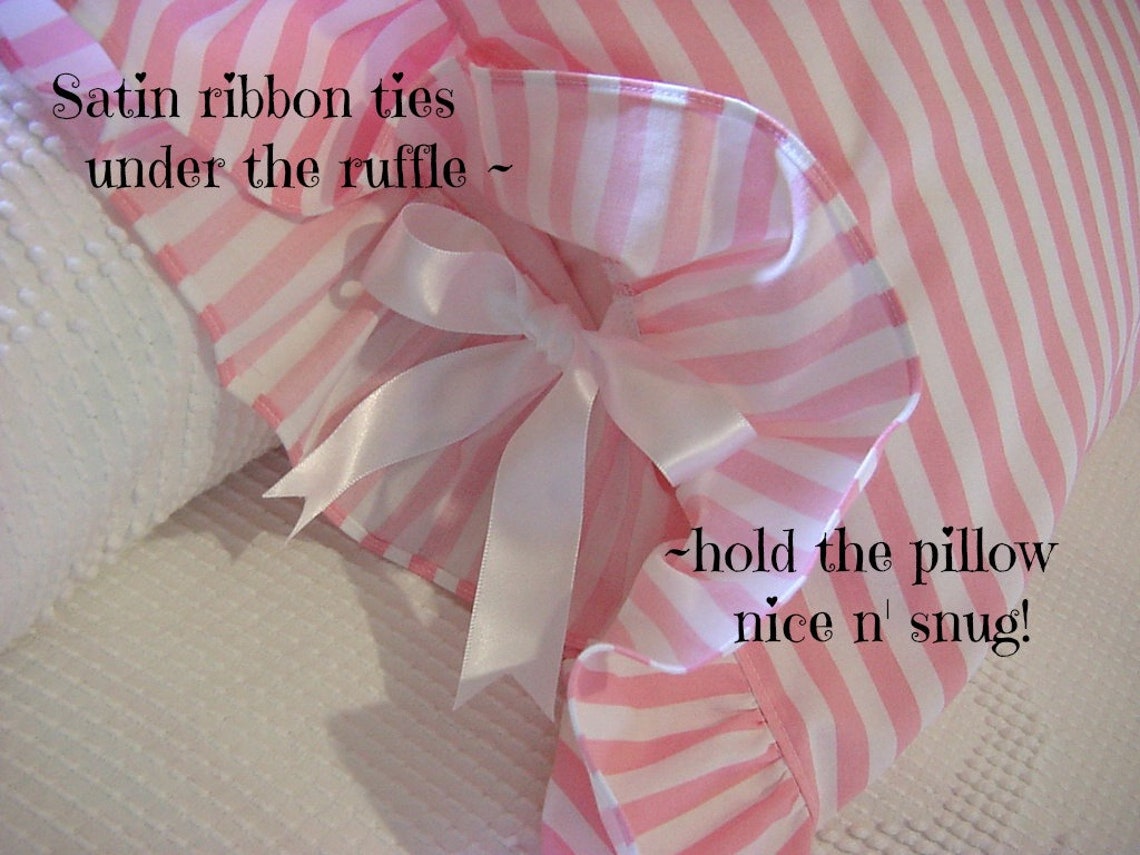 Ruffled Boudoir Pillow Case Travel Lumbar Toddler Pillowcase Etsy