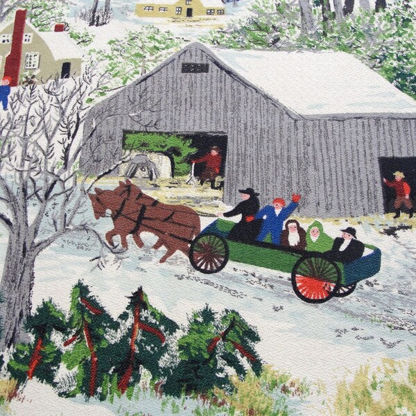 Grandma Moses Fabric - Etsy