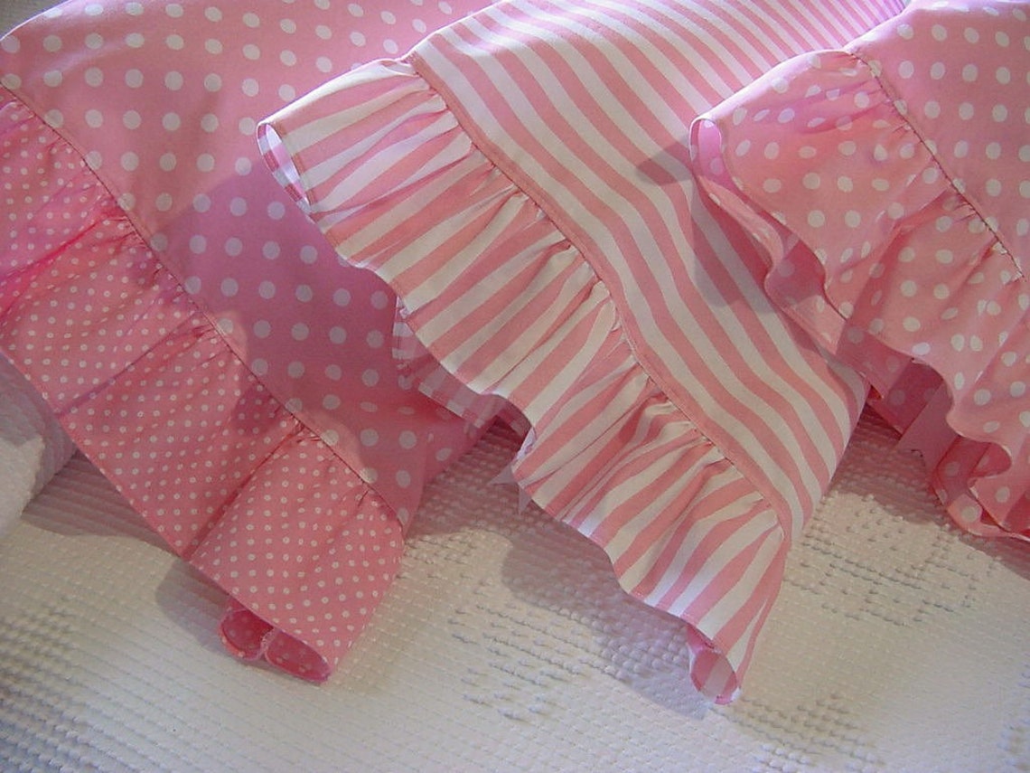Ruffled Boudoir Pillow Case Travel Lumbar Toddler Pillowcase Etsy