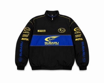 Vintage Subaru Rally Racing Jacket | 90s motorsport windbreaker