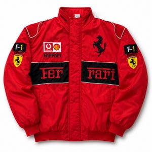 Ferrari red leather jacket - Etsy 日本