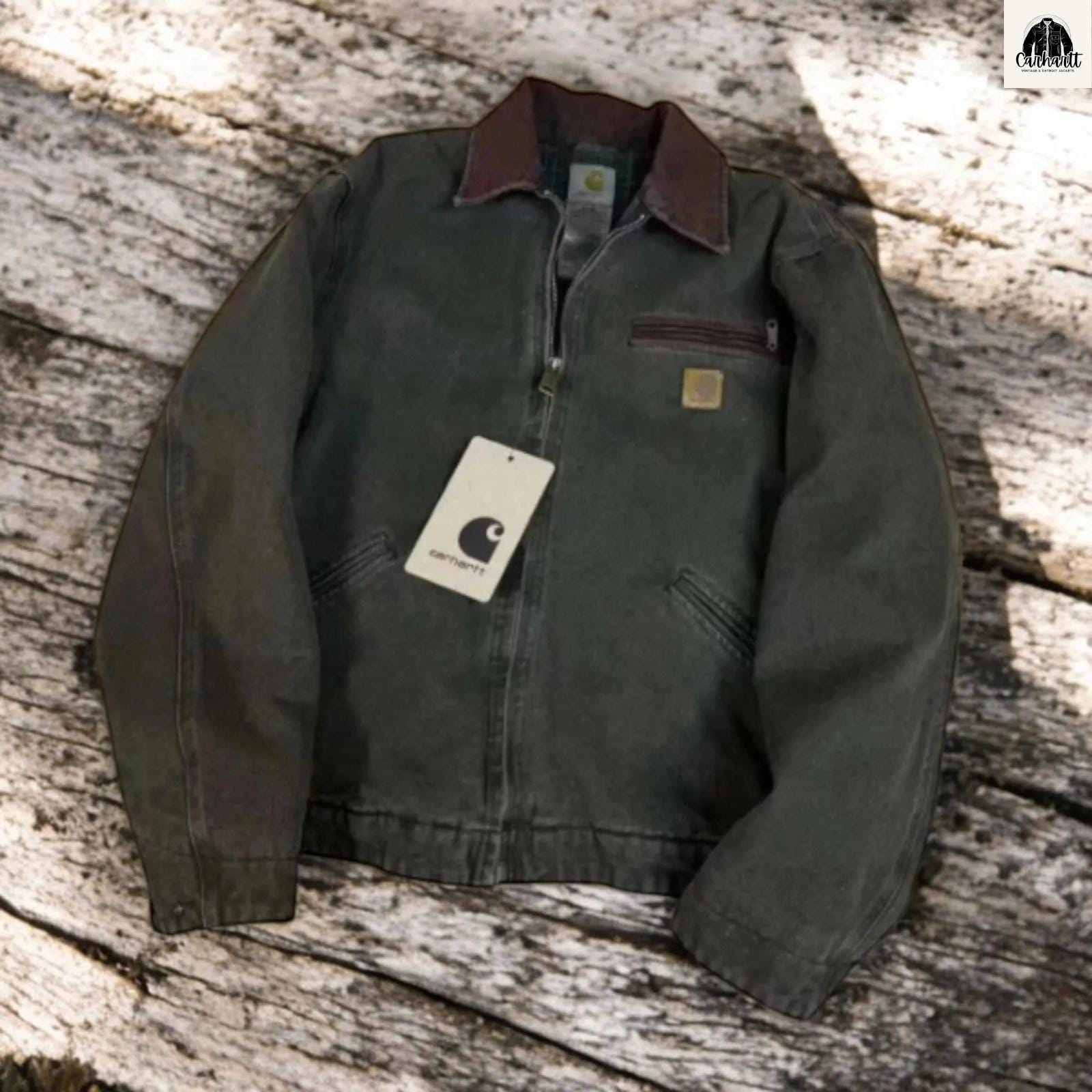 Retro Cahartt - J97 Moss Detroit Work Jacket - Reworked
