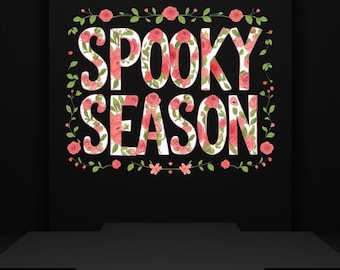 Floral Spooky Season PNG, Coquette Spooky PNG, Floral Halloween Sublimation, Retro Floral Halloween Shirts, Trendy Halloween, Floral Png