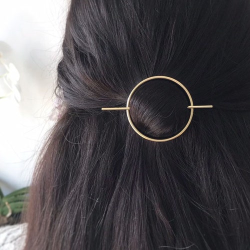 Minimalist Gold Hair Accessories Brass Hair Clip Gold Hair - Etsy Minimalist Gold Hair Accessories Brass Hair Clip Gold Hair - Etsy