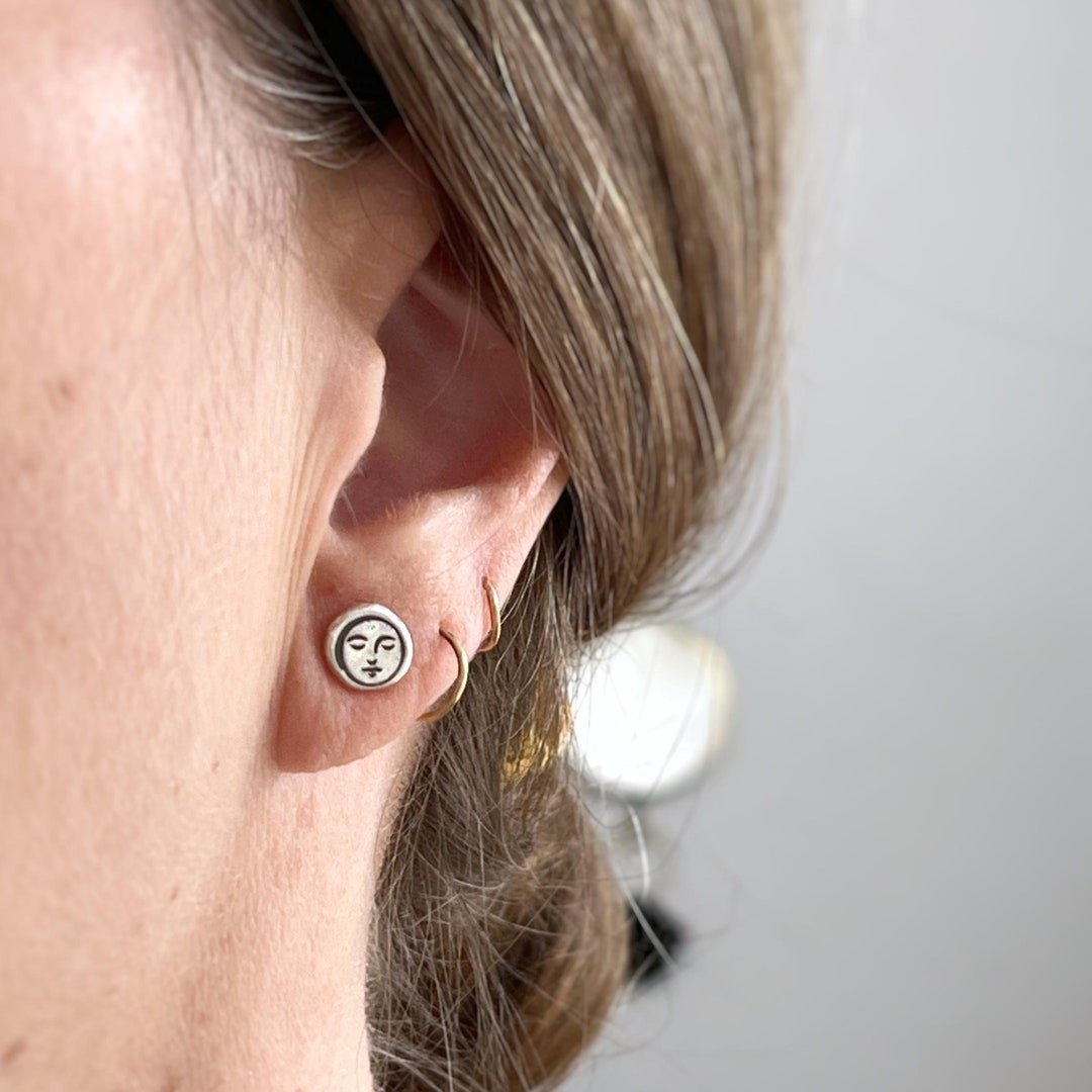★MIDNIGHT MOMENT.★ hole earring silver Designer fashion, Seoul-fully created | W Concept