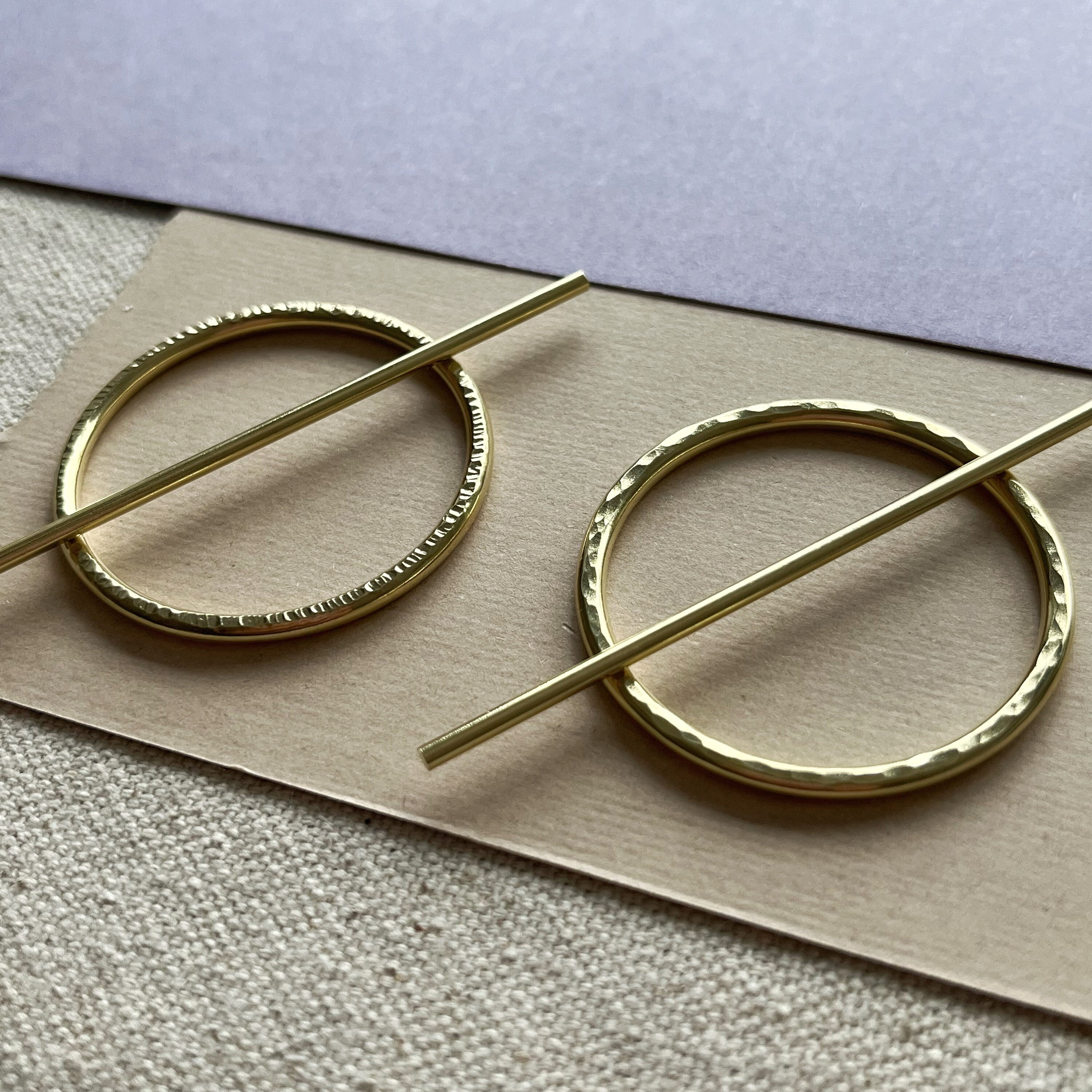 Minimalist Gold Hair Accessories, Brass Hair Clip, Gold Hair