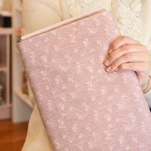 Liberty Snowdrop Spot Blush Pink Fabric Riley Blake Designs