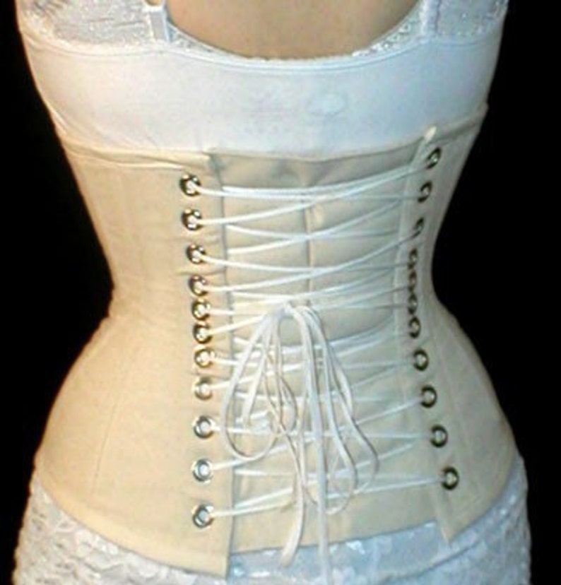 Corset Plus size waist training corset, underbust cincher, tightlacing, wedding corset, bridal, shape wear, Meschantes image 2
