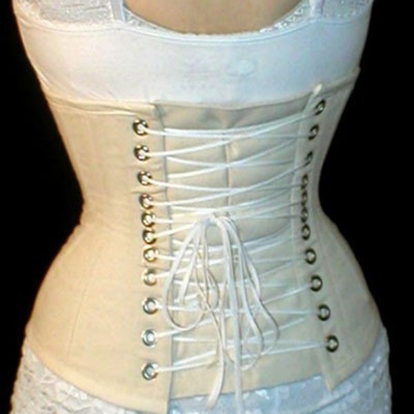 Corset Steel boned, waist cincher, underbust, waist reduction, tightlacer, waist trainer, shapewear corset, burlesque, cosplay, Meschantes