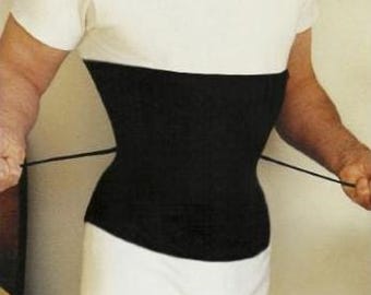 Men’s Waist Training Corset | Steel Boned Daily Wear Body Shaper & Posture Support by Meschantes