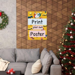 Custom Matte Posters, Personalized Wall Art Decor, Family Photo & Wedding Prints, Vertical Poster Printing